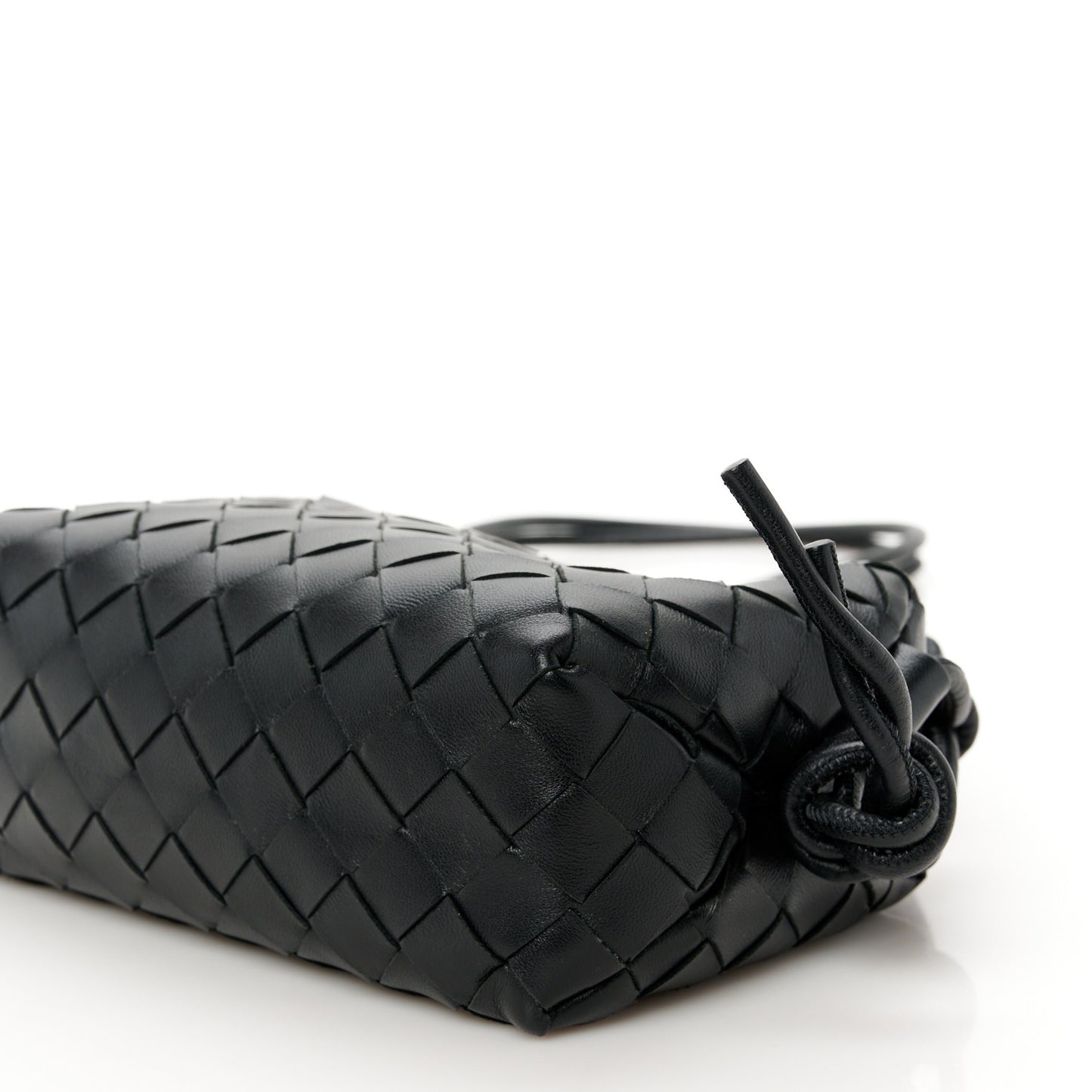Nappa Intrecciato Mini Loop Camera Bag Black