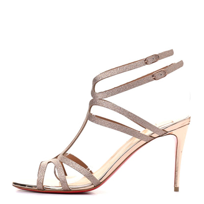 Christian Louboutin Glitter Renee 85 Sandals 39.5 Courtisane 1 of 11