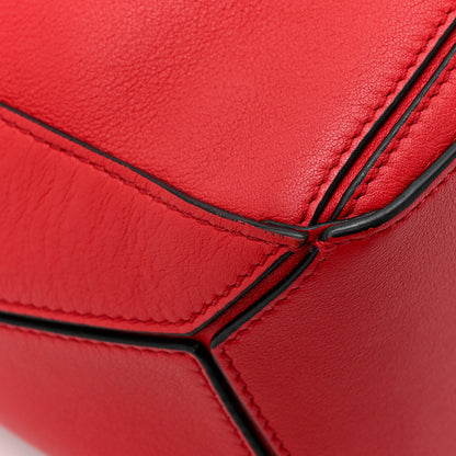 Loewe Calfskin Small Puzzle Bag Scarlet 11 of 13