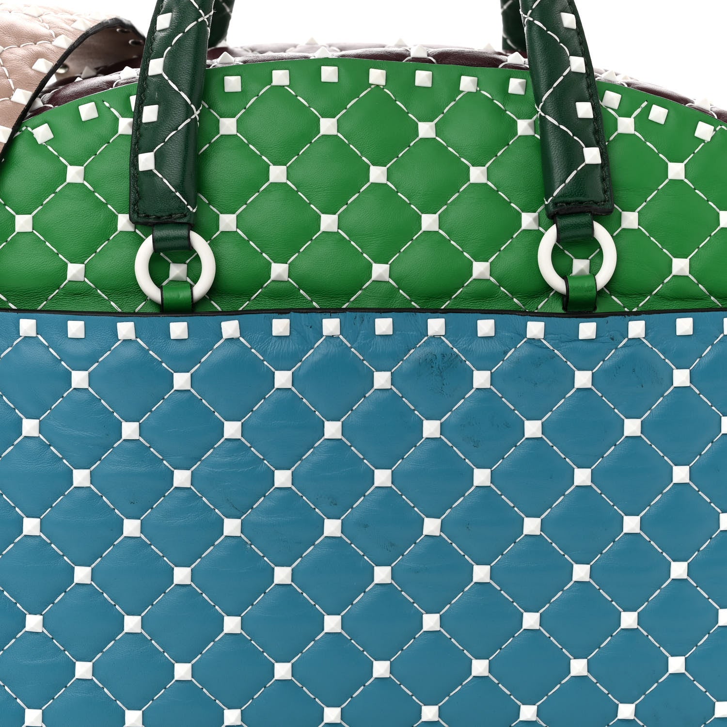 Valentino Garavani Lambskin Free Rockstud Spike Bowling Bag Multicolor 7 of 11