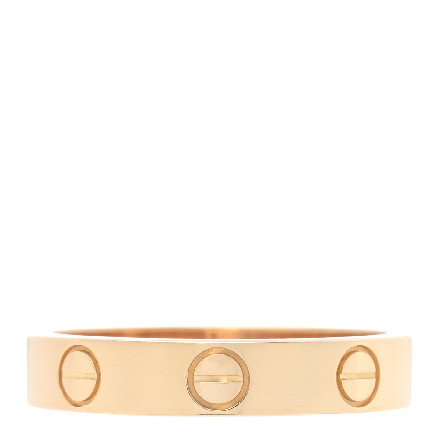 18K Yellow Gold 3.5mm LOVE Wedding Band Ring 51 5.75