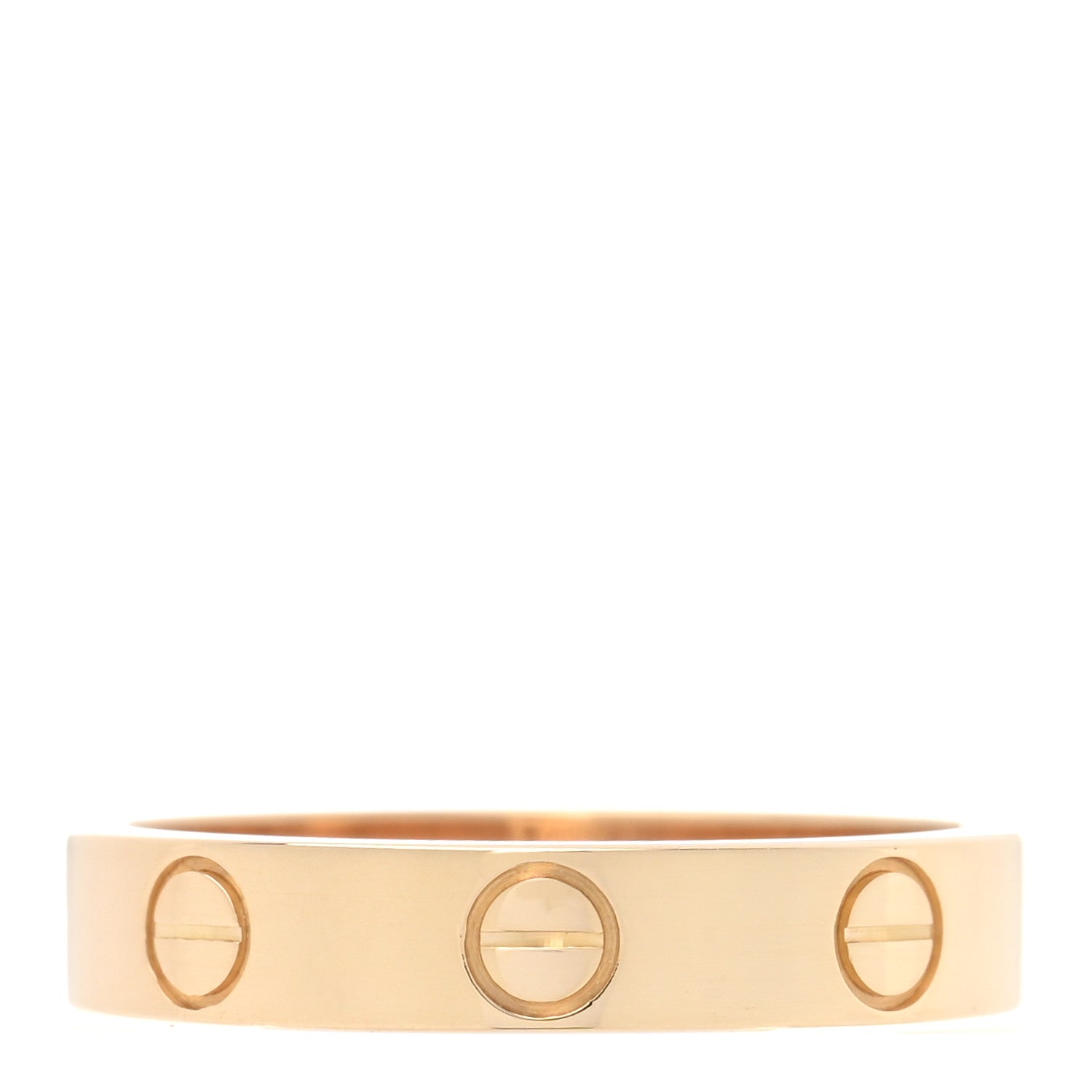 Cartier 18K Yellow Gold 3.5mm LOVE Wedding Band Ring 51 5.75 3 of 5