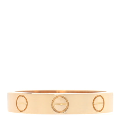 Cartier 18K Yellow Gold 3.5mm LOVE Wedding Band Ring 51 5.75 3 of 5