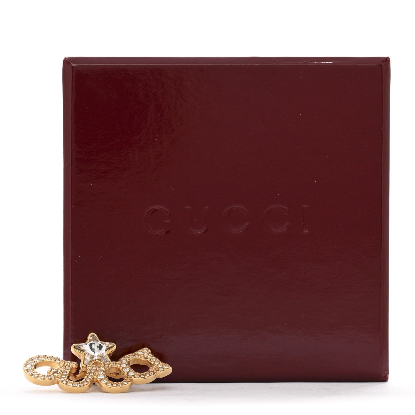 Crystal Star Logo Single Earring Gold