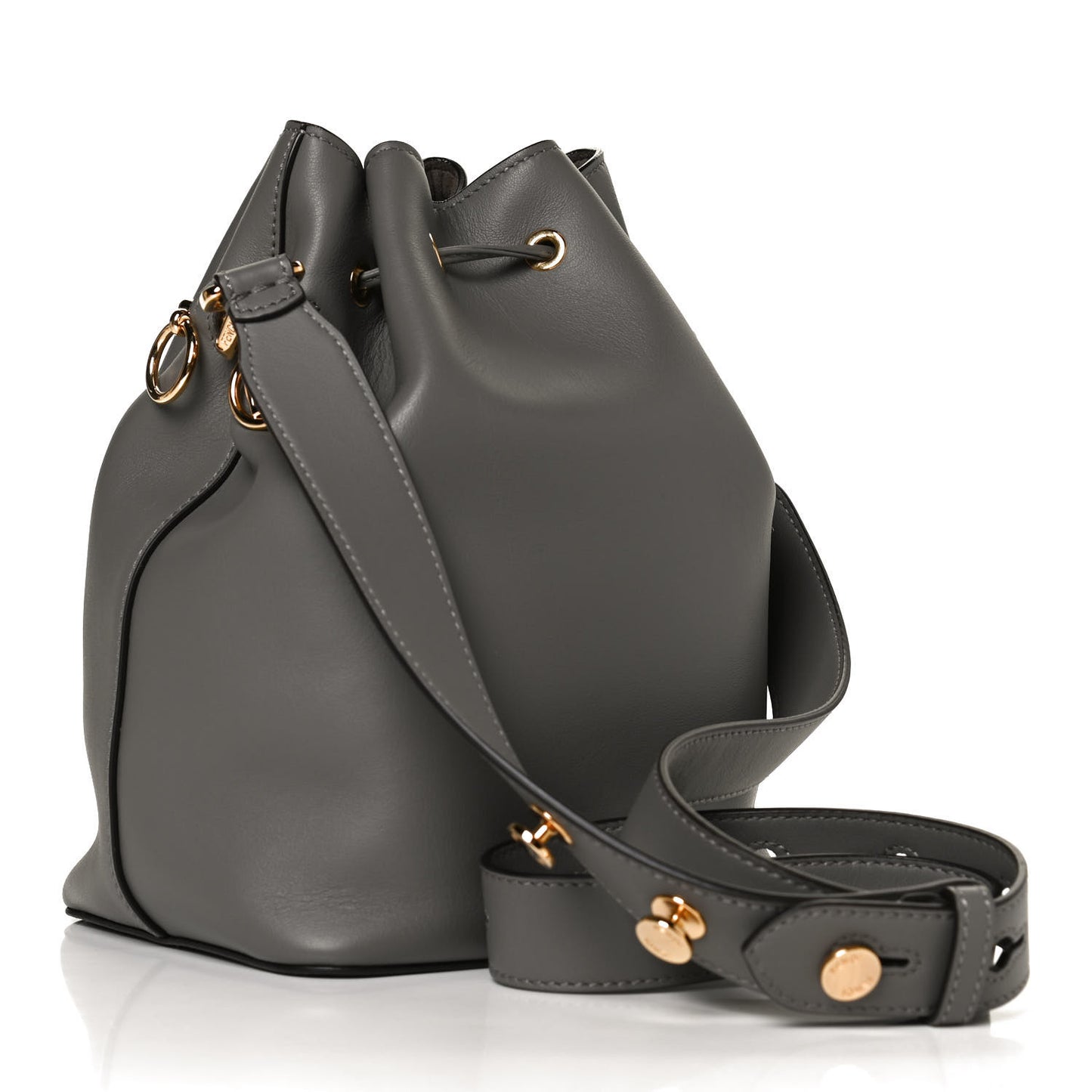 Vitello Grace Matte F is Fendi Grande Mon Tresor Bucket Bag Argilla