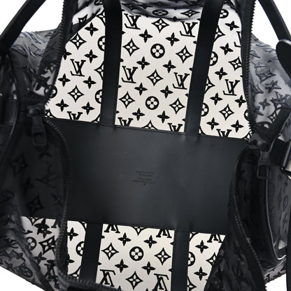 Louis Vuitton Monogram See Through Keepall Bandouliere 50 Black 5 of 10