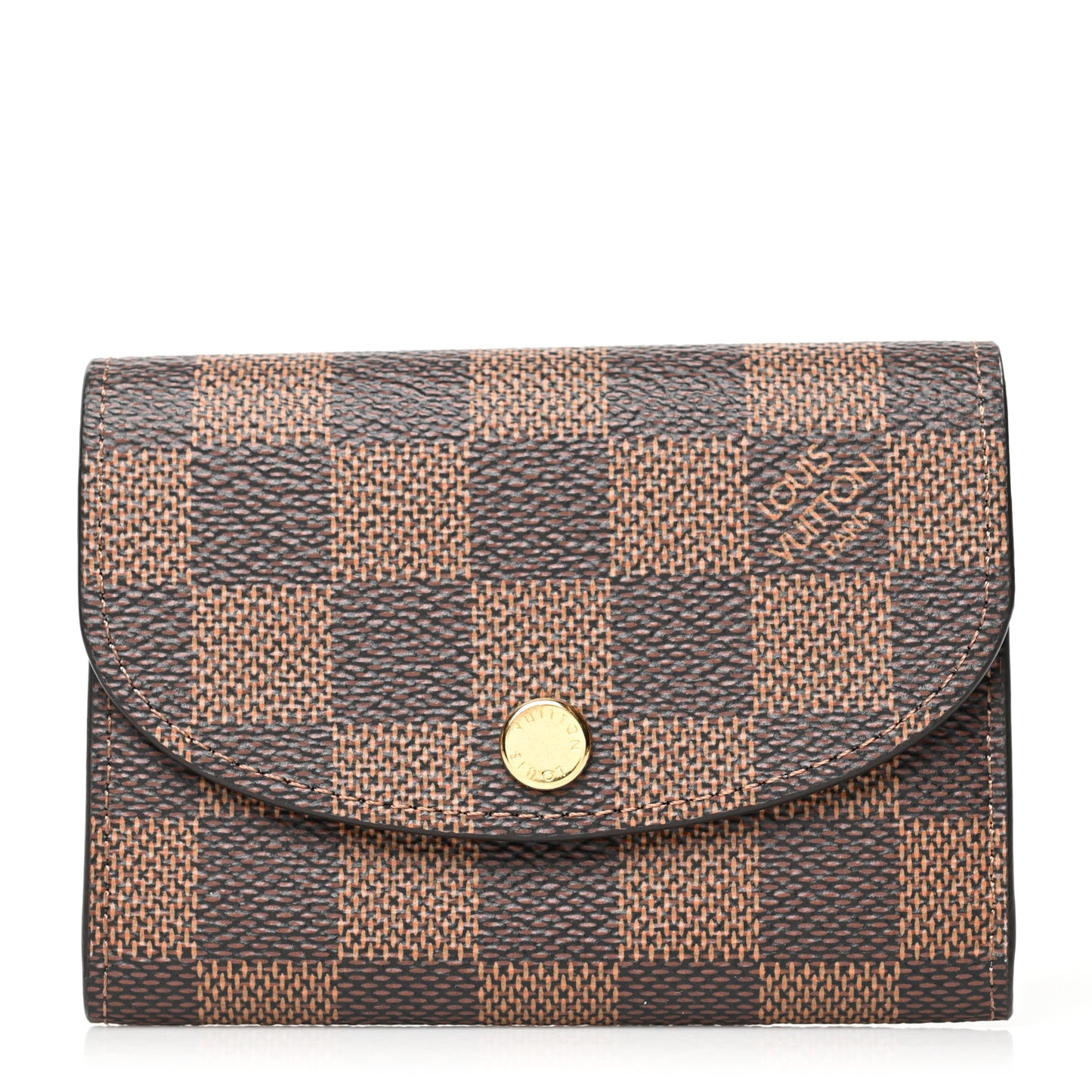 Damier Ebene Rosalie Coin Purse Rose Ballerine