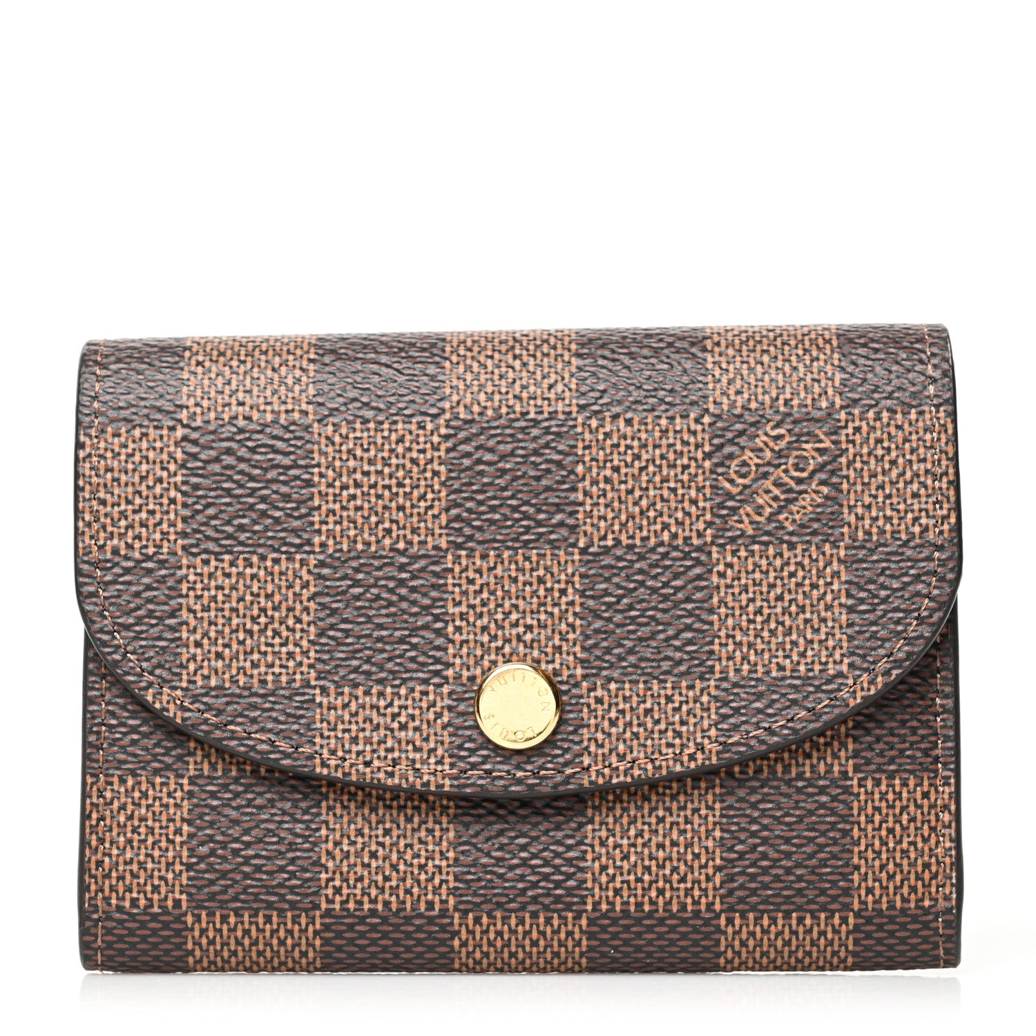 Louis Vuitton Damier Ebene Rosalie Coin Purse Rose Ballerine 1 of 7