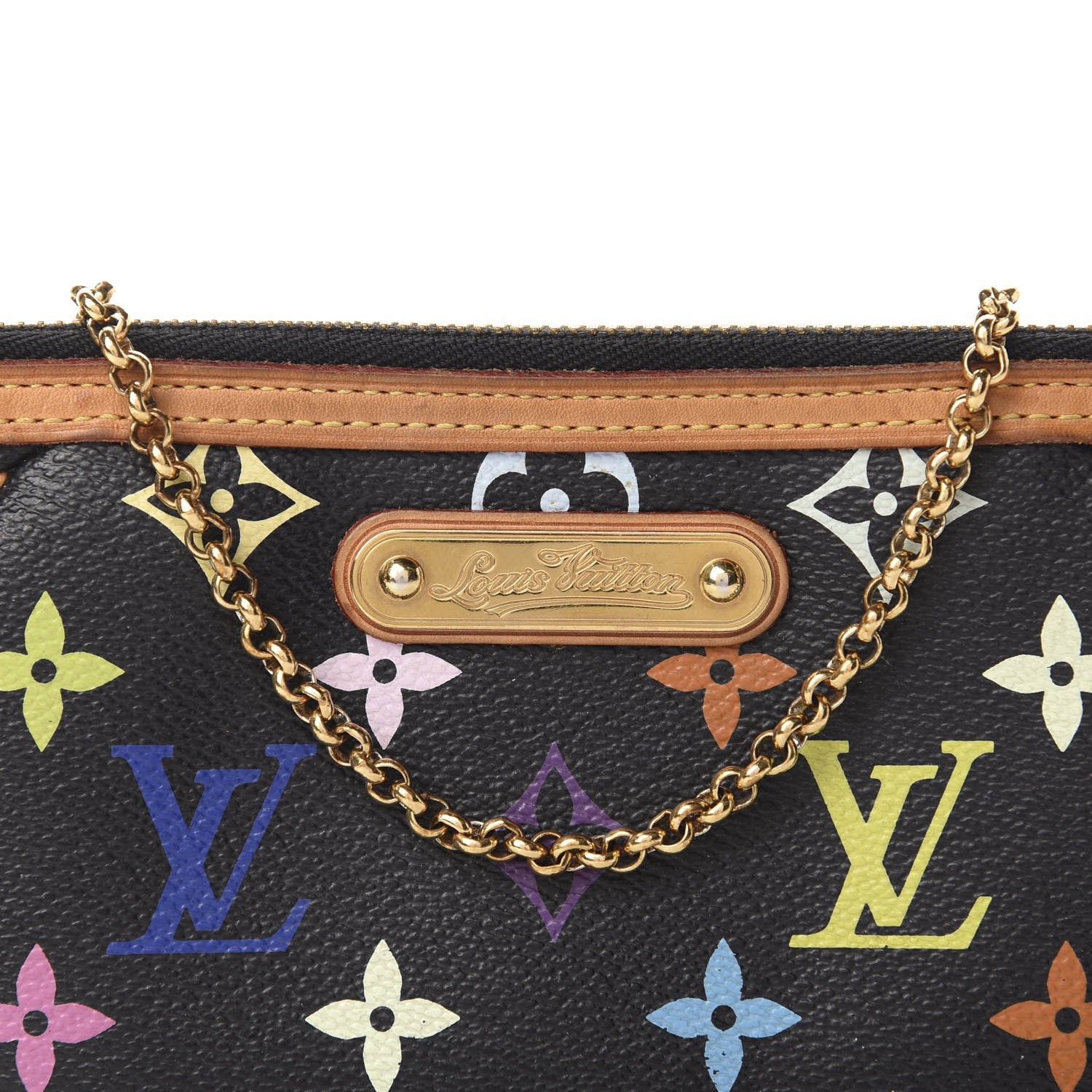 Louis Vuitton Monogram Multicolor Pochette Milla MM Black 10 of 11