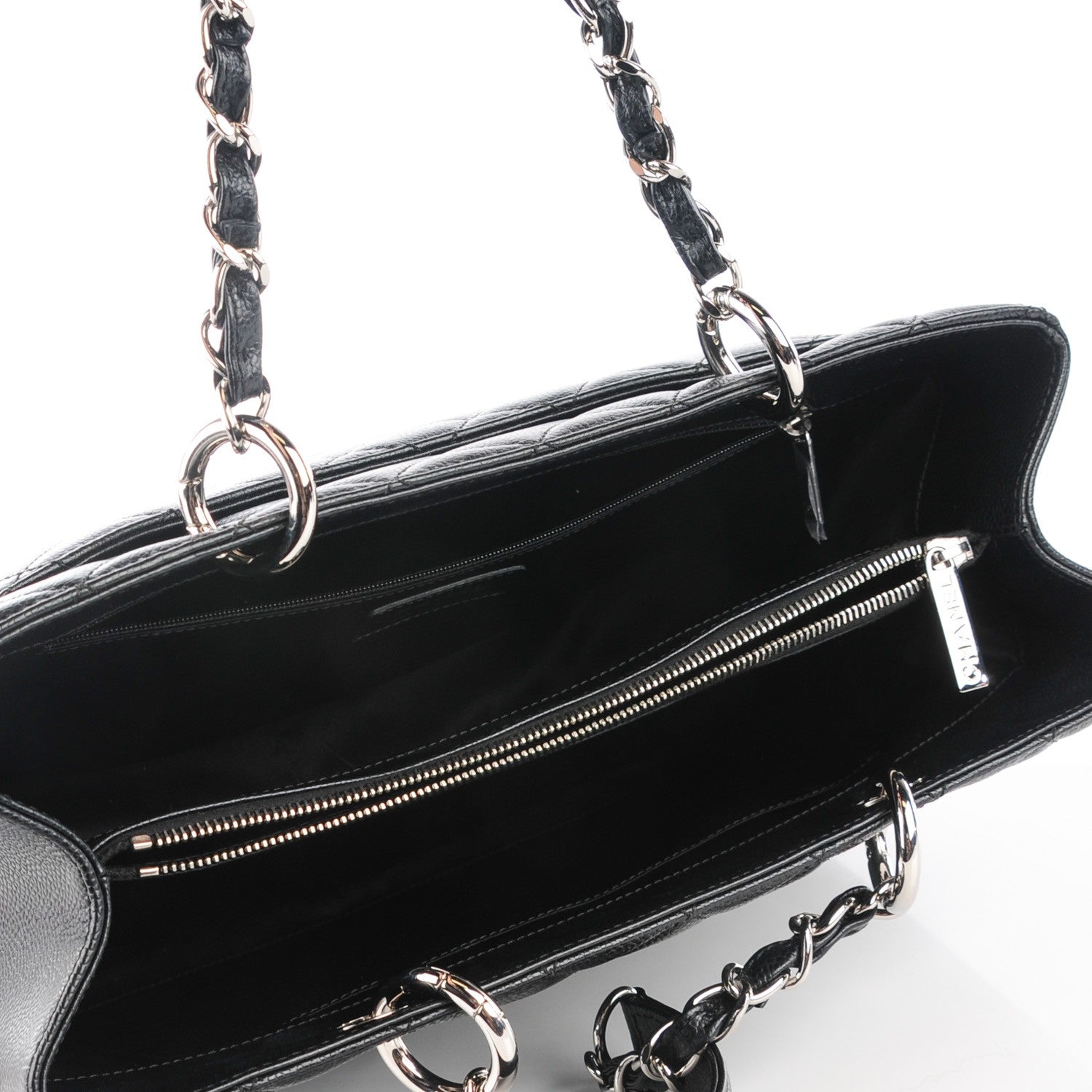 Chanel Caviar Quilted Grand Shopping Tote GST Black 5 of 8