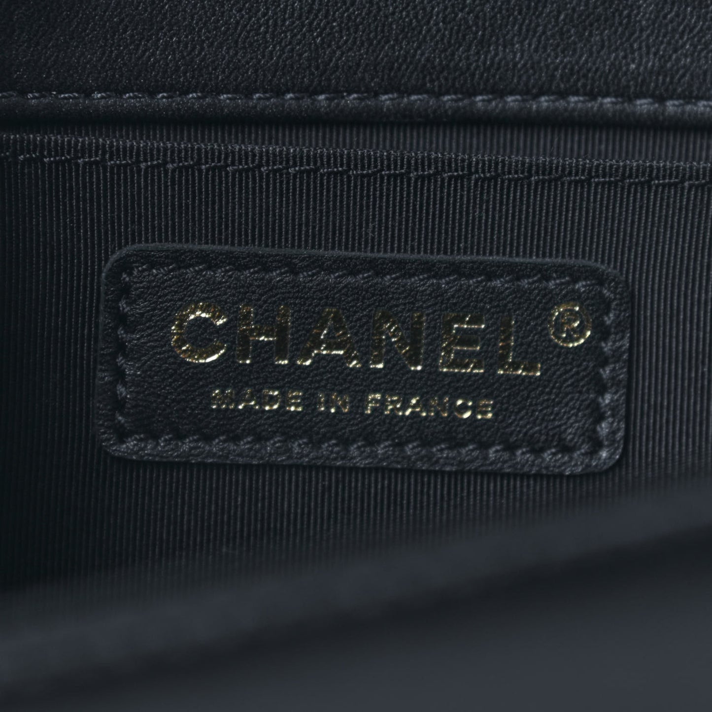 Lambskin Quilted Medium Boy Flap Black