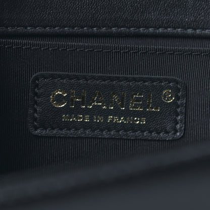 Chanel Lambskin Quilted Medium Boy Flap Black 6 of 9