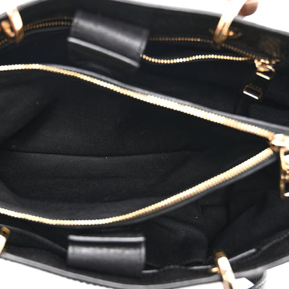 Gucci Pebbled Calfskin Medium Bamboo Shopper Tote Black 6 of 13