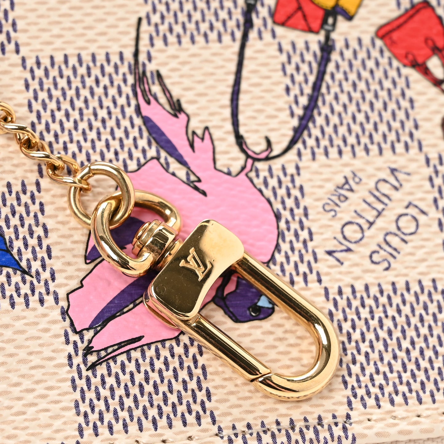 Damier Azur 2018 Christmas Animation Mini Pochette Accessories