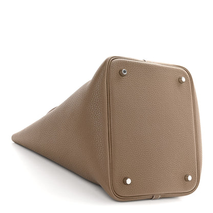 Hermes Taurillon Clemence Picotin Lock 22 MM Etoupe 4 of 11