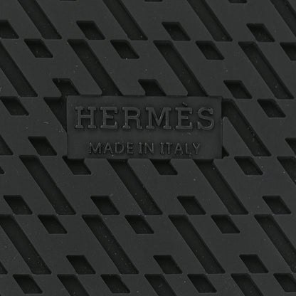 Hermes Calfskin Womens Chypre Sandals 37 Black 6 of 9