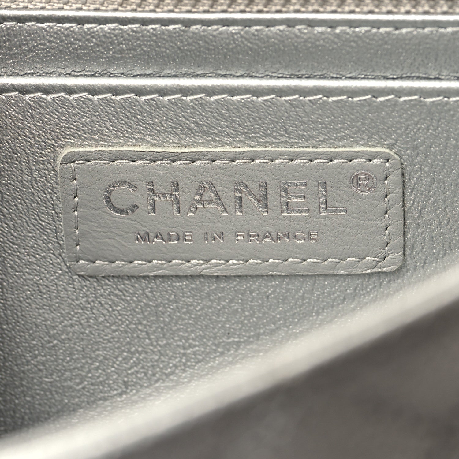 Chanel Metallic Caviar Quilted Mini Rectangular Flap Silver 6 of 10