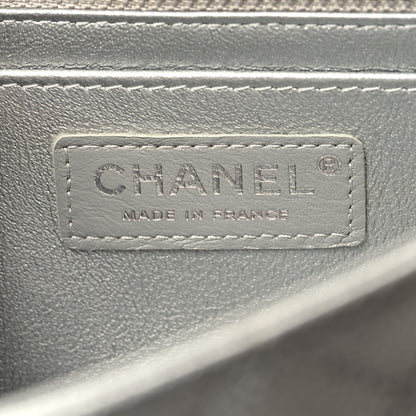 Chanel Metallic Caviar Quilted Mini Rectangular Flap Silver 6 of 10