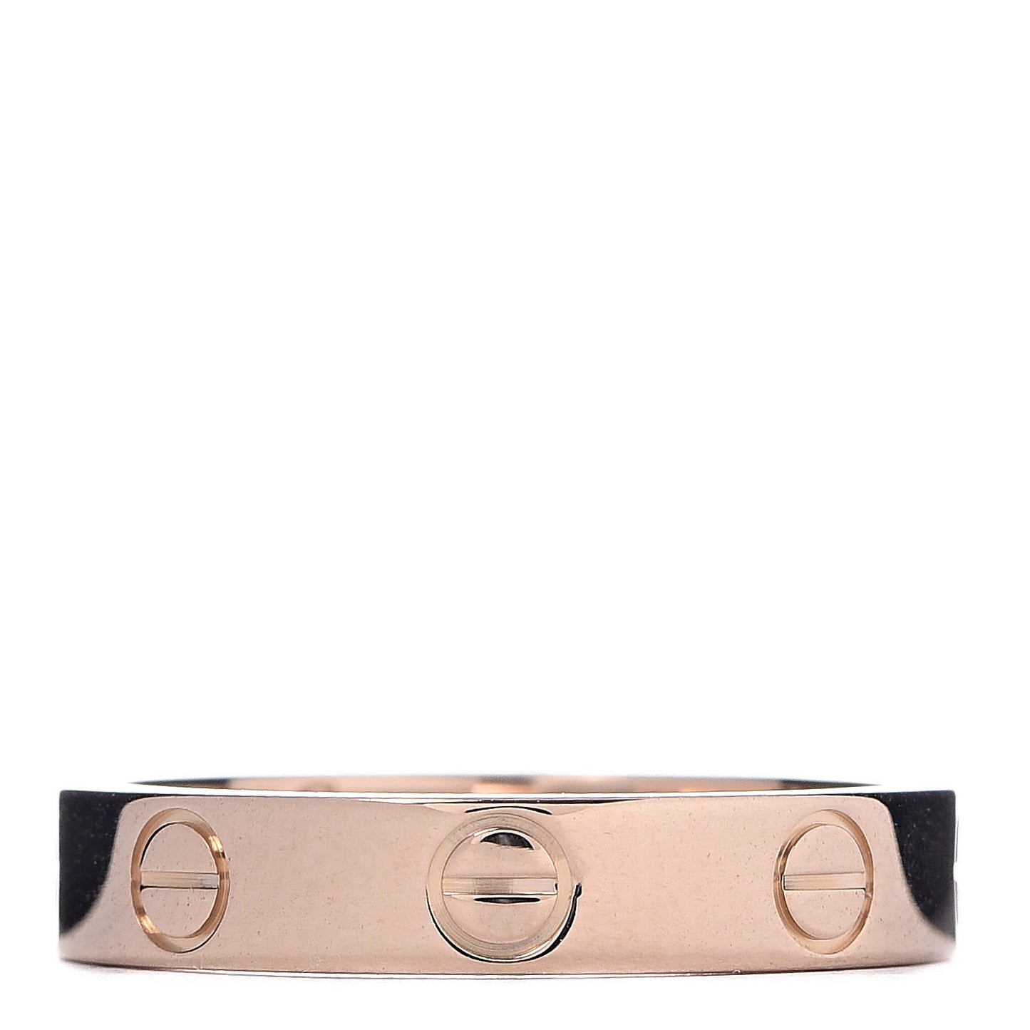 18K Pink Gold 3.5mm LOVE Wedding Band Ring 50 5.25