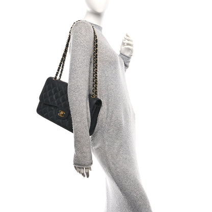 Chanel Caviar Quilted Jumbo Double Flap Black 2 of 12