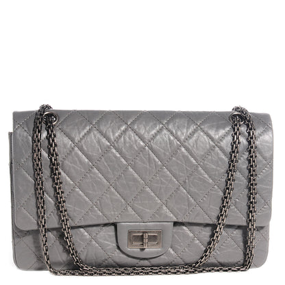 Chanel Aged Calfskin 2.55 Reissue 227 Flap Grey 1 of 9