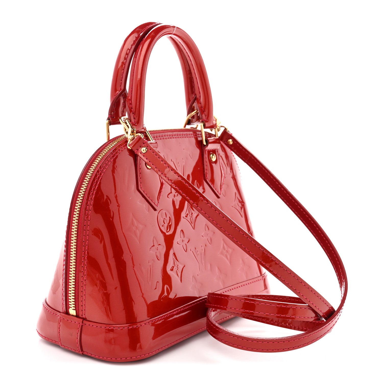 Louis Vuitton Vernis Alma BB Pomme D'Amour 3 of 14