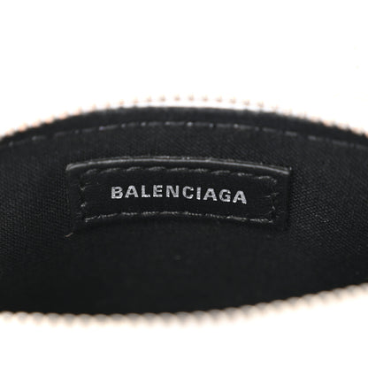 Balenciaga Calfskin Logo Crocodile Embossed Mini Ville Top Handle Bag White Black 6 of 10