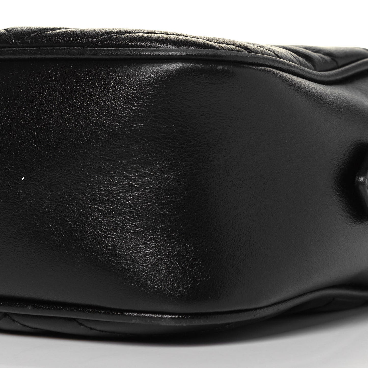 Calfskin Matelasse Small GG Marmont Chain Shoulder Bag Black