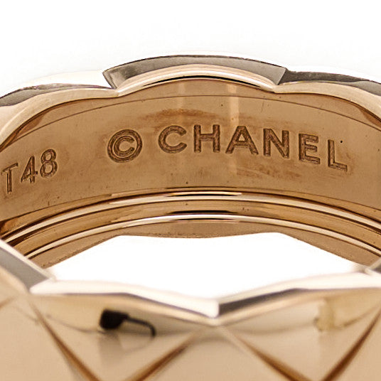 Chanel 18K Beige Gold Small Coco Crush Ring 48 4.5 4 of 6