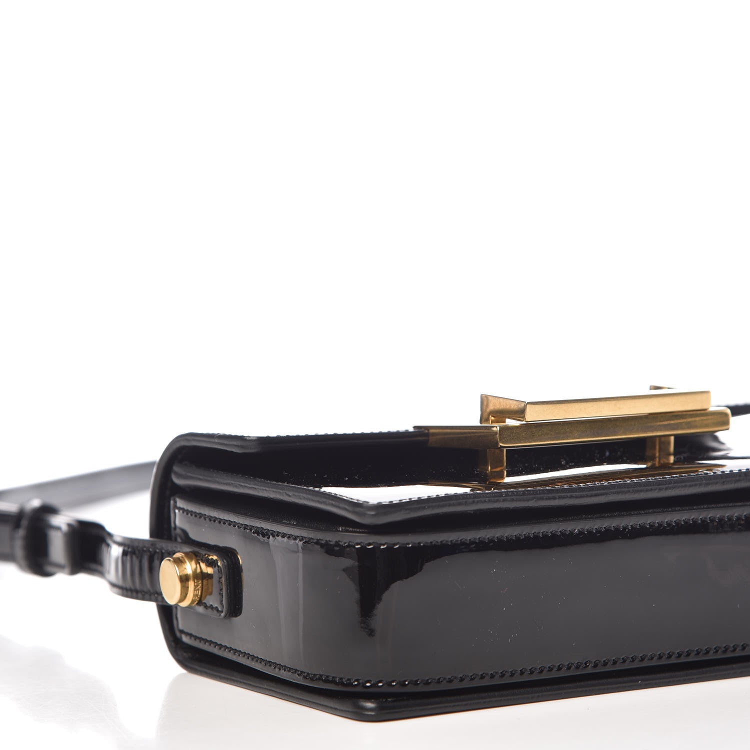 Saint Laurent Patent Small Classic Lulu Bag Black 9 of 11