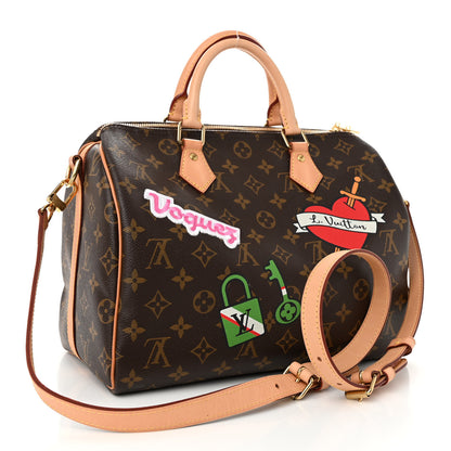 Louis Vuitton Monogram Patches Speedy Bandouliere 30 3 of 10
