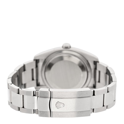 Rolex Stainless Steel 18K White Gold 36mm Oyster Perpetual Datejust Watch Silver Roman 116234 3 of 5