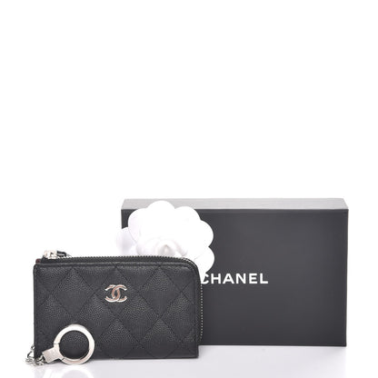 Chanel Caviar Quilted Key Holder Case Black 8 of 8