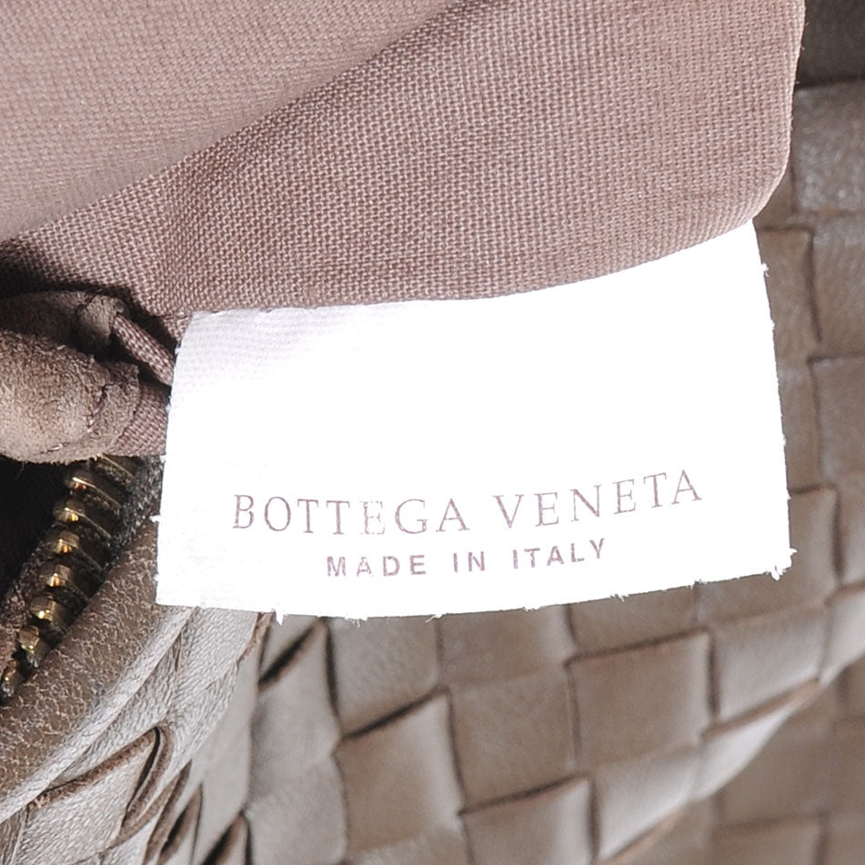 Nappa Intrecciato Large Veneta Hobo Ebano