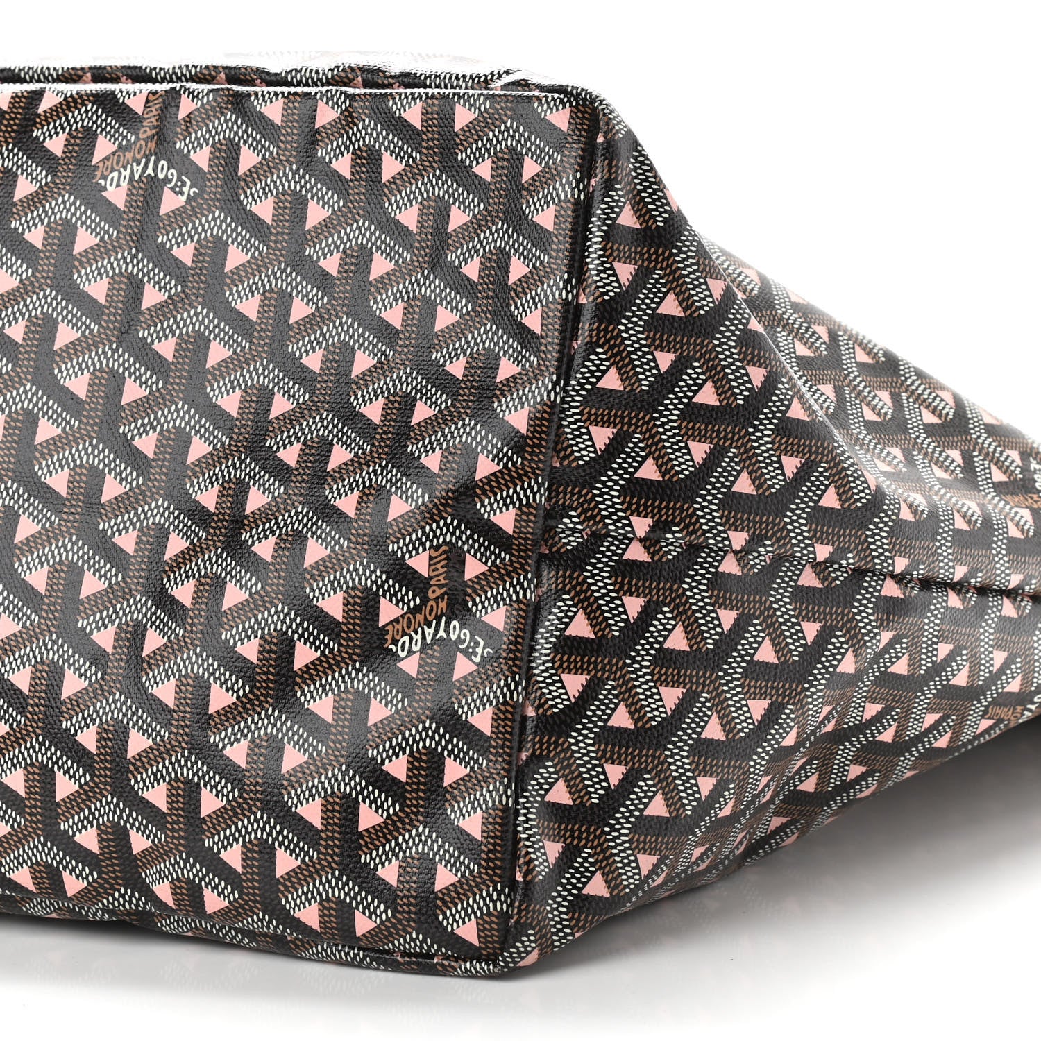 Goyard Goyardine Saint Louis Claire Voie GM Black Pink 9 of 10