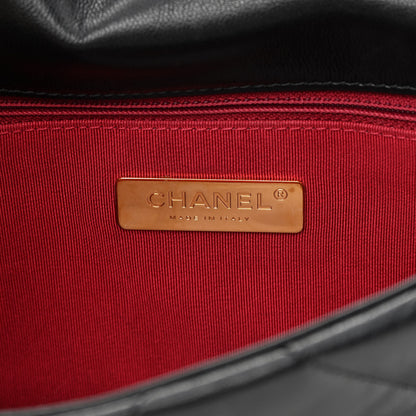 Chanel Goatskin Quilted Medium Chanel 19 Flap Black 6 of 12