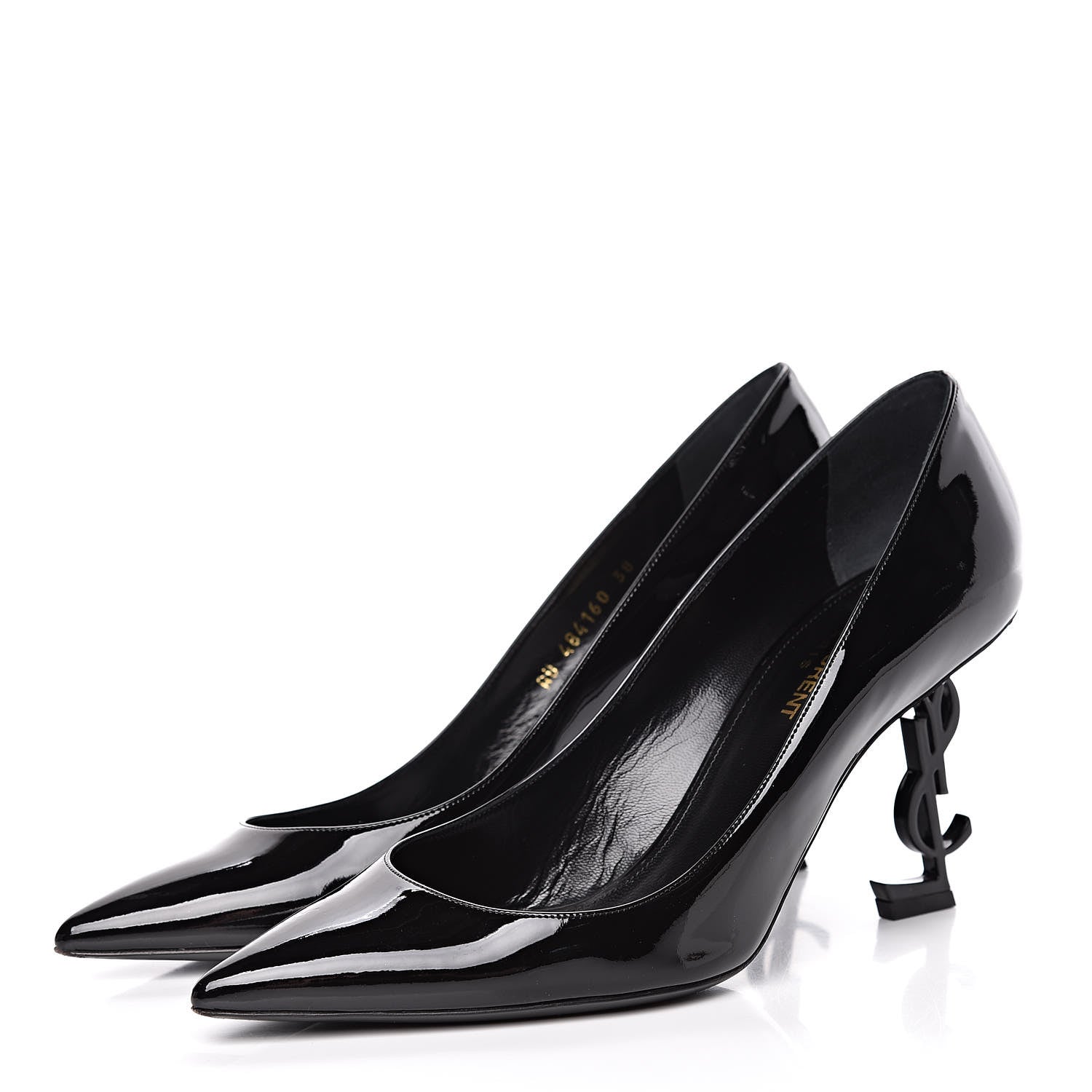 Saint Laurent Patent Opyum 85 Pumps 38 Black 3 of 12