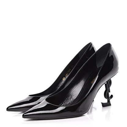 Saint Laurent Patent Opyum 85 Pumps 38 Black 3 of 12
