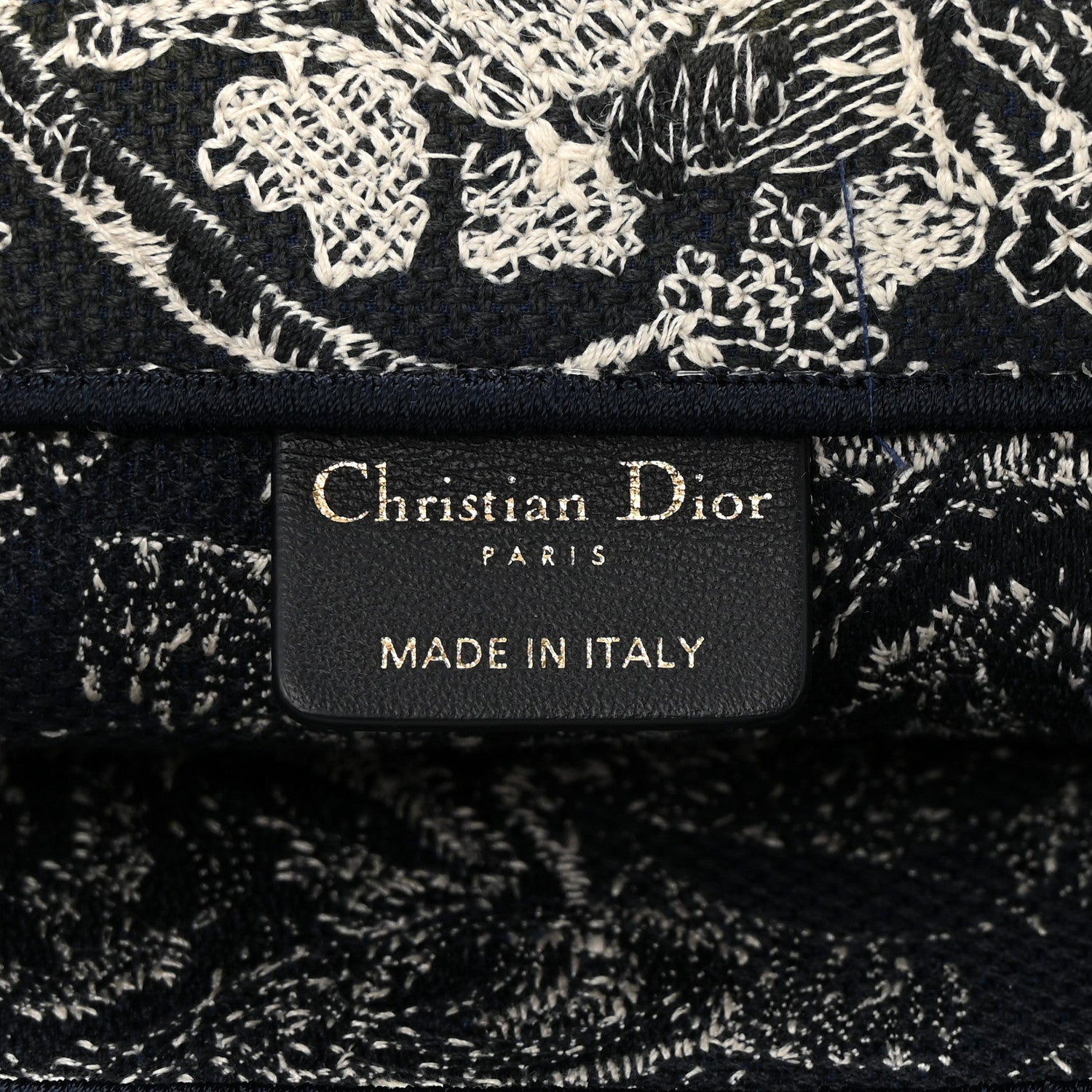 Christian Dior Canvas Embroidered Large Dioriviera Toile De Jouy Reverse Book Tote Blue 6 of 11