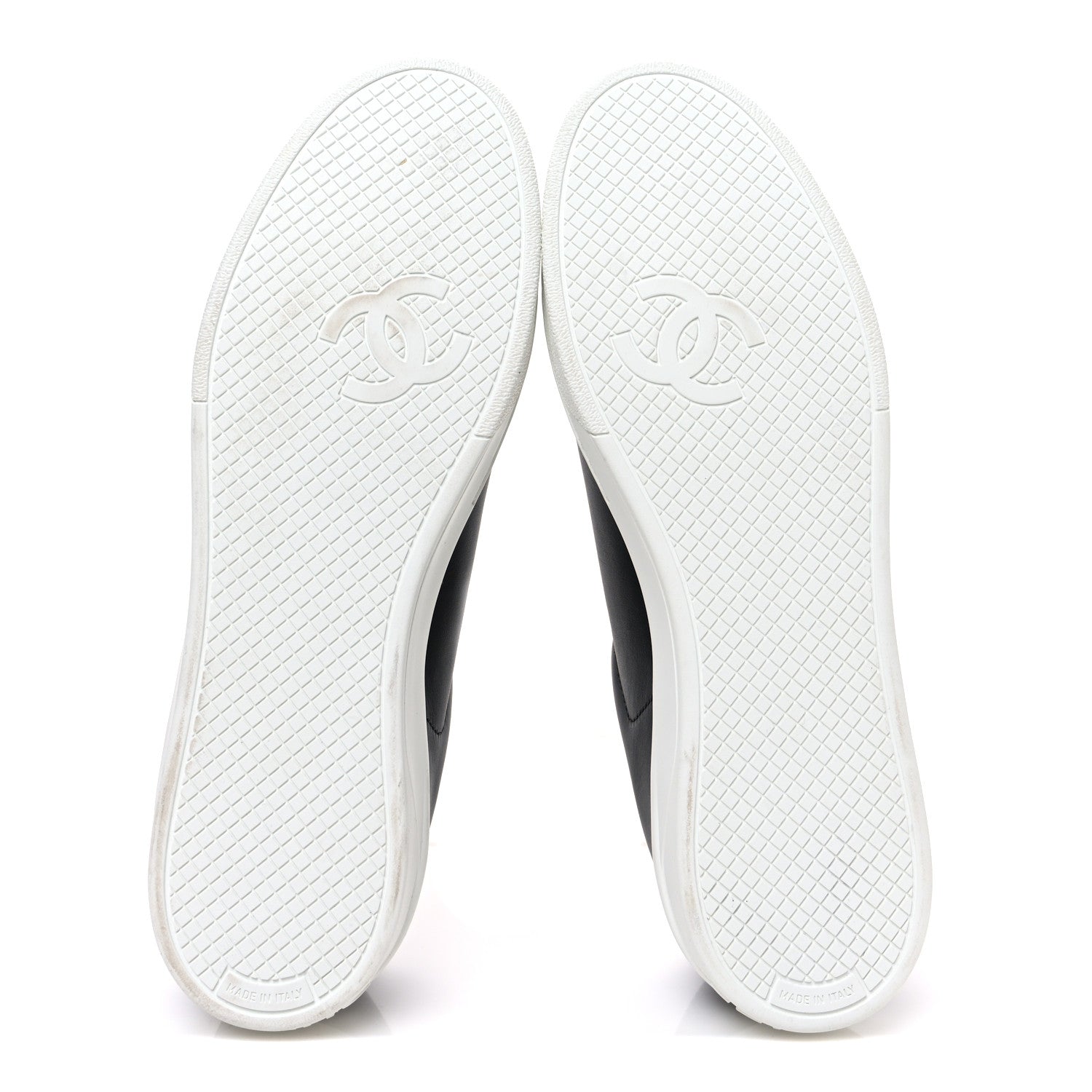 Chanel Calfskin CC Womens Sneakers 40.5 Black 7 of 10