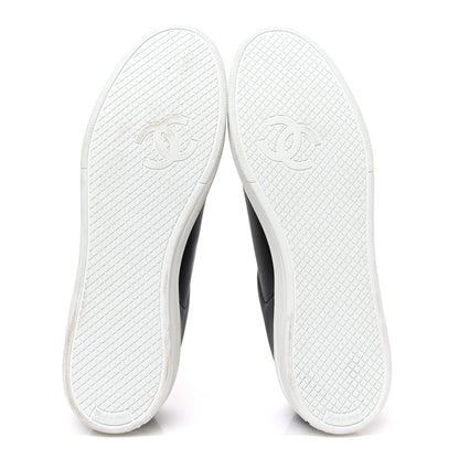 Chanel Calfskin CC Womens Sneakers 40.5 Black 7 of 10
