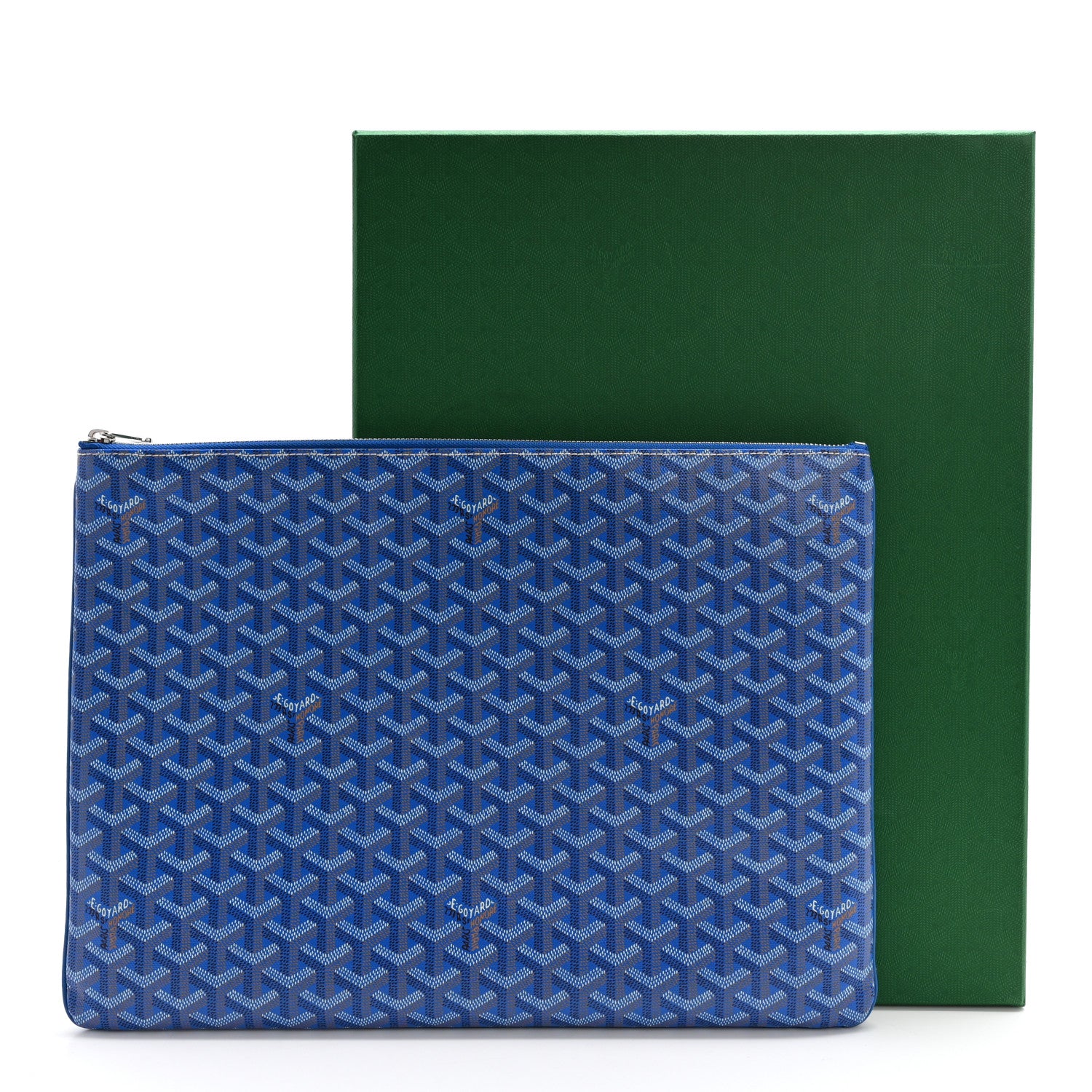 Goyard Goyardine Senat Pochette GM Sky Blue 10 of 10
