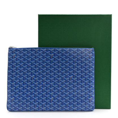 Goyard Goyardine Senat Pochette GM Sky Blue 10 of 10