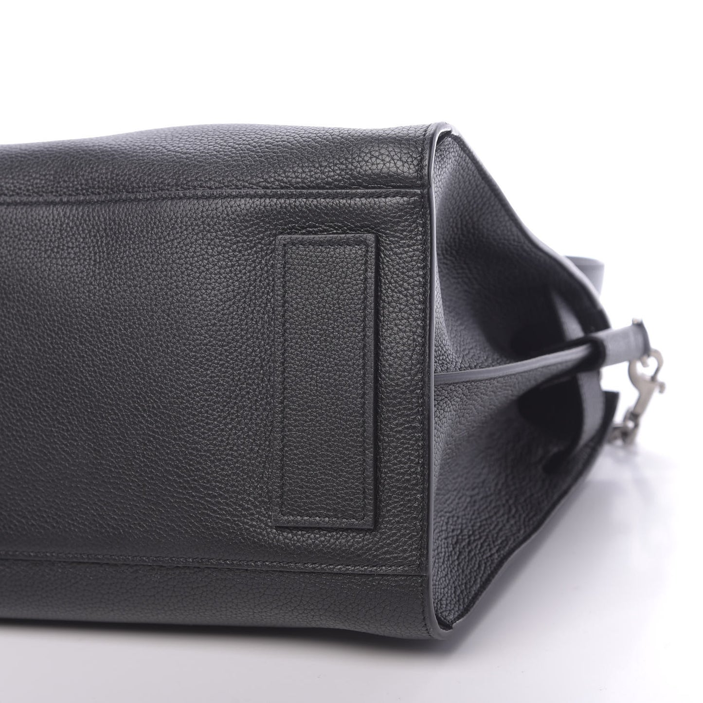 Grained Calfskin Small Supple Sac De Jour Duffle Black