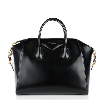 Givenchy Shiny Lord Calfskin Medium Antigona Black 1 of 8