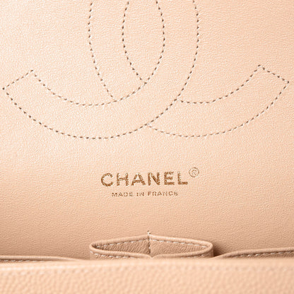 Chanel Caviar Quilted Jumbo Double Flap Beige 6 of 7