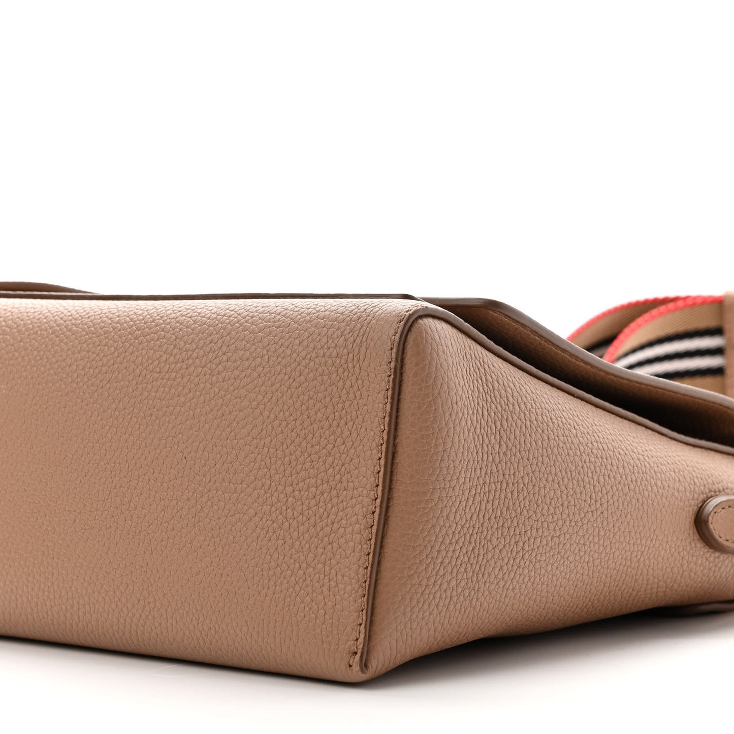 Grainy Calfskin Note Crossbody Bag Beige