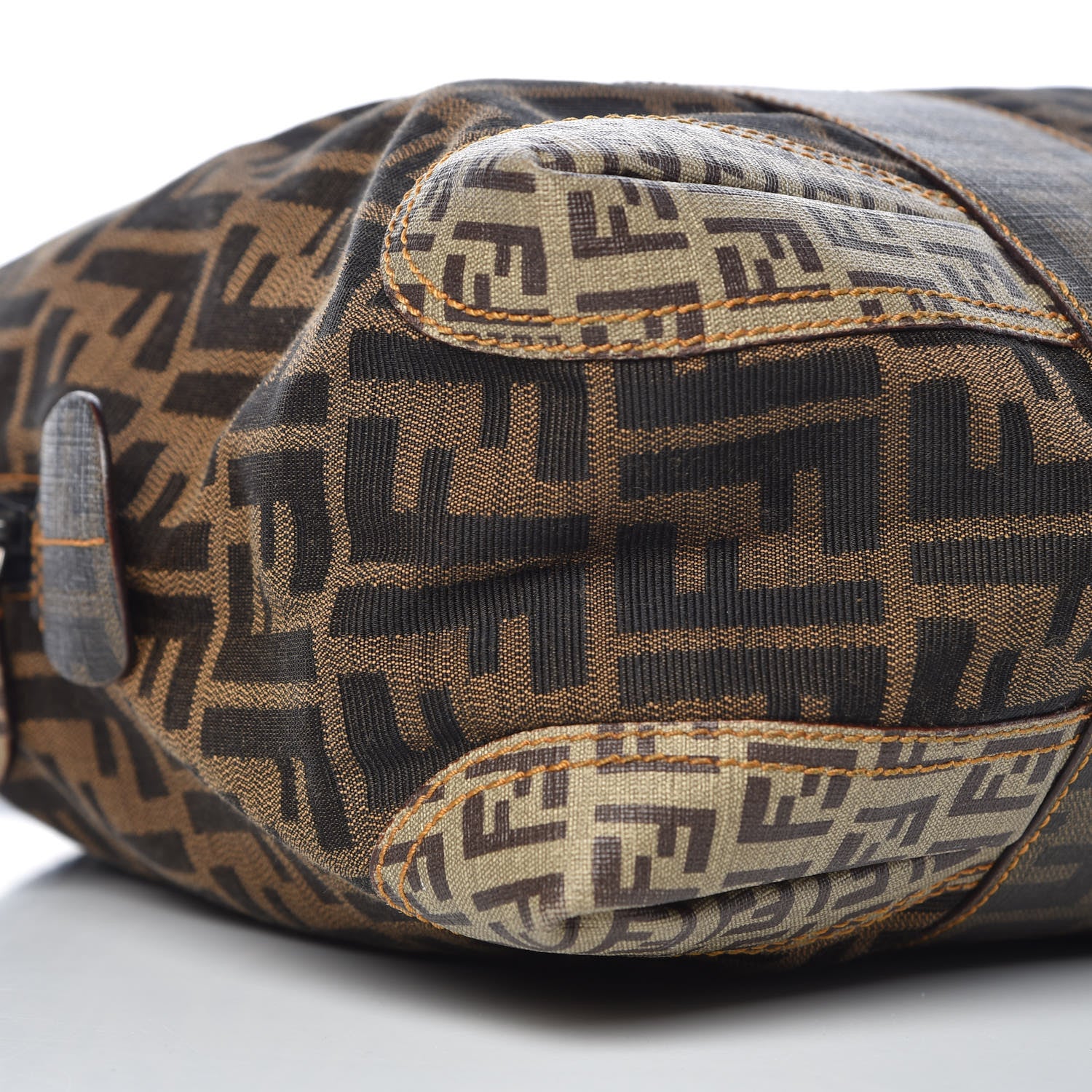 Fendi Zucca Zucchino Spalmati Large B Mix Tote Tobacco 12 of 15