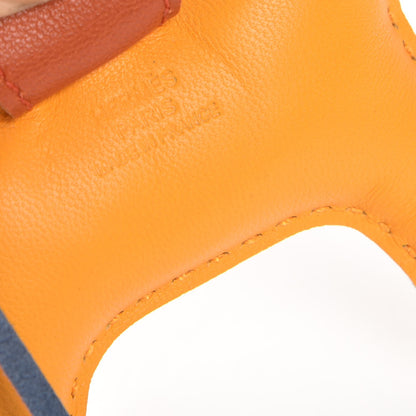 Hermes Milo Lambskin Grigri Rodeo Horse Bag Charm PM Jaune D'Or Bleu Agate Cornaline 3 of 4