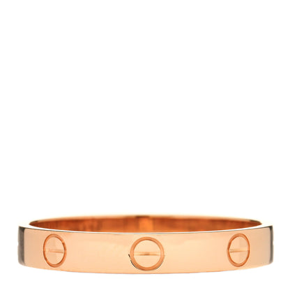 Cartier 18K Pink Gold 3.5mm LOVE Wedding Band Ring 64 10.75 3 of 5